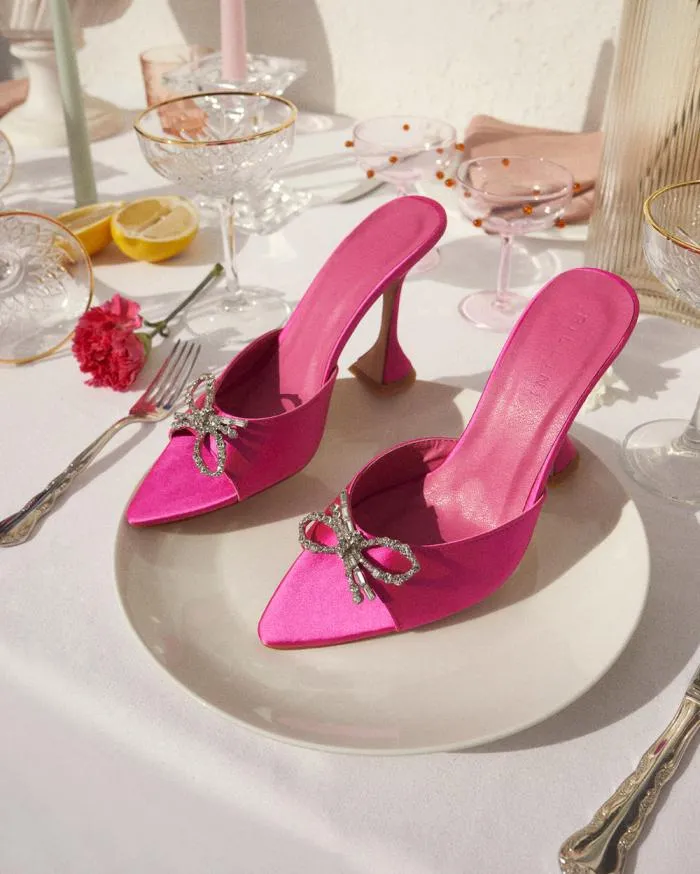 Heels Billini Stiletto Heels ZELLA FUCHSIA SATIN