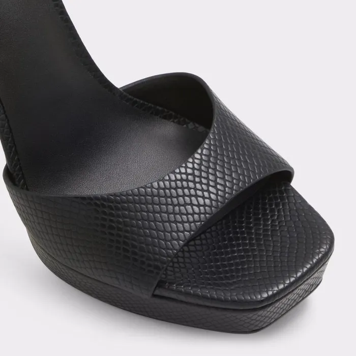 Heels Women ALDO Prisilla Black Strappy Sandal