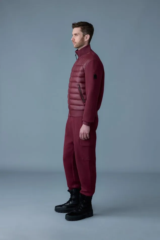 Hoodies and Tops Men Mackage COLLINR Nano Down Mixed Media Bomber Jacket Trench
