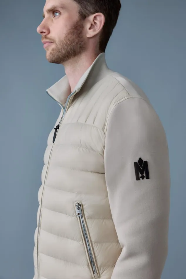 Hoodies and Tops Men Mackage COLLINR Nano Down Mixed Media Bomber Jacket Trench