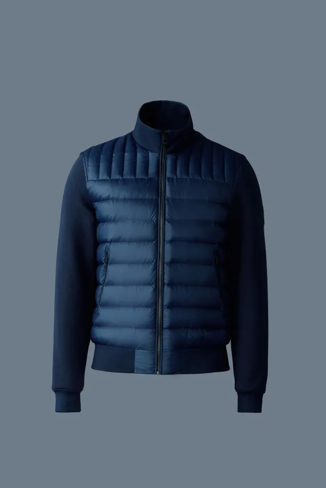 Hoodies and Tops Men Mackage COLLINR Nano Down Mixed Media Bomber Jacket Trench