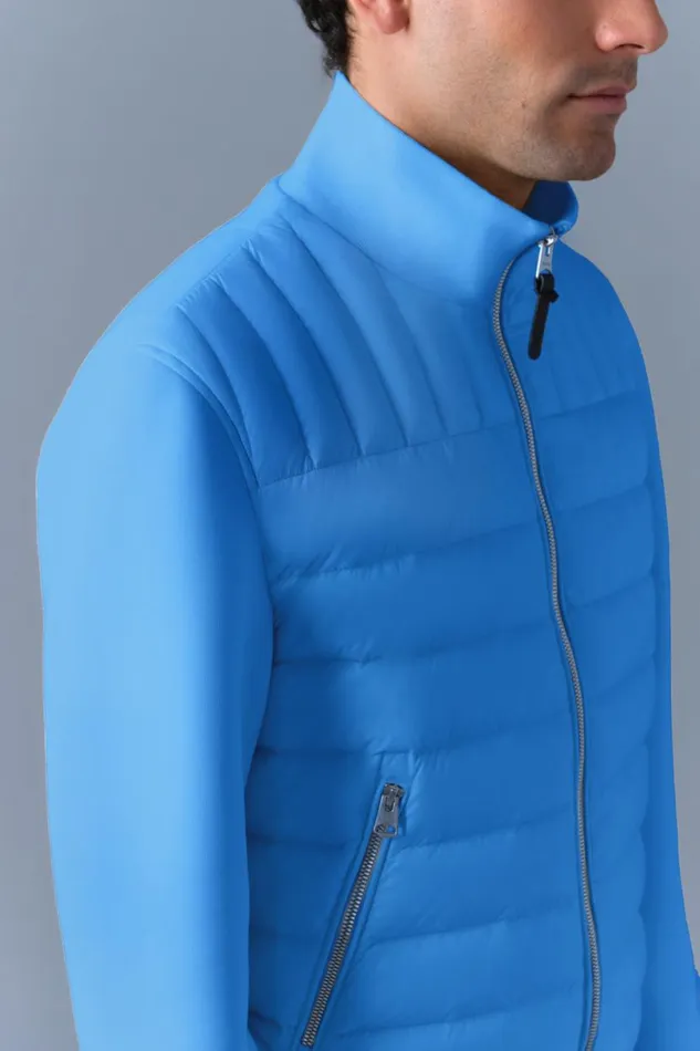 Hoodies and Tops Men Mackage COLLINR Nano Down Mixed Media Bomber Jacket Trench