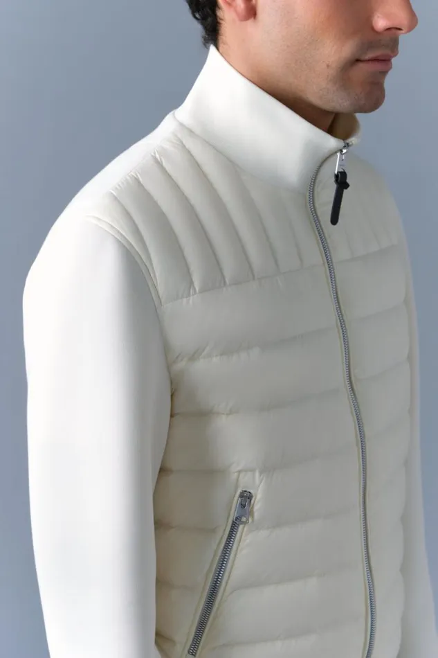 Hoodies and Tops Men Mackage COLLINR Nano Down Mixed Media Bomber Jacket Trench