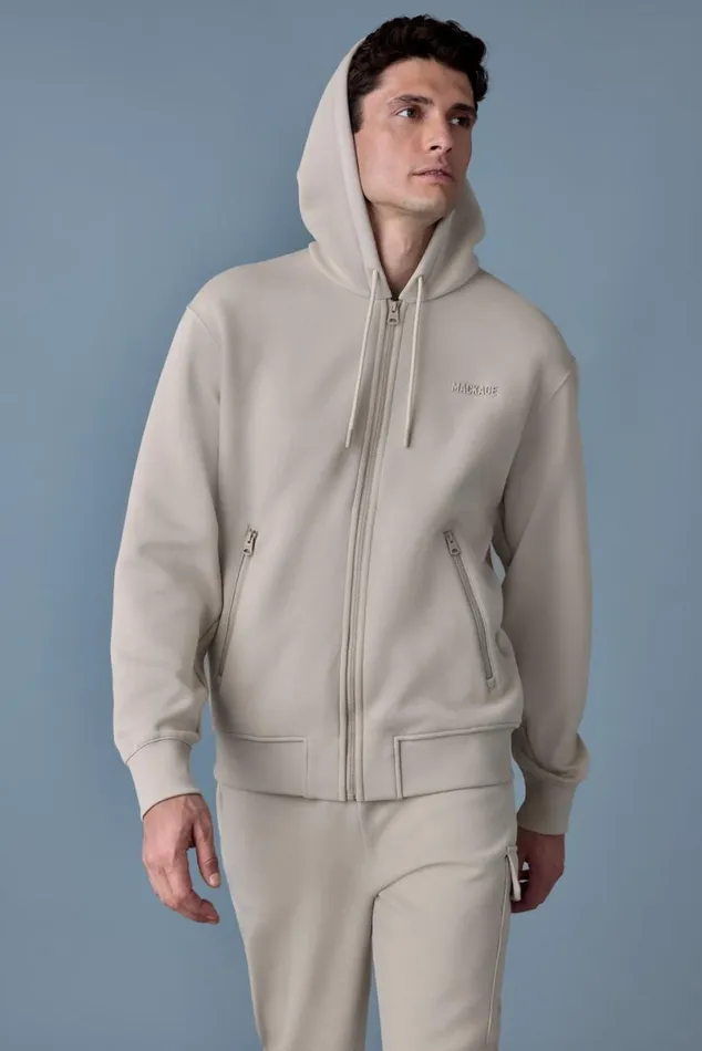 Hoodies and Tops Men Mackage KRYSTOS Doubleface Jersey Zipup Hoodie Camel Hoodies and Tops Men Mackage KRYSTOS Doubleface Jersey Zipup Hoodie Camel