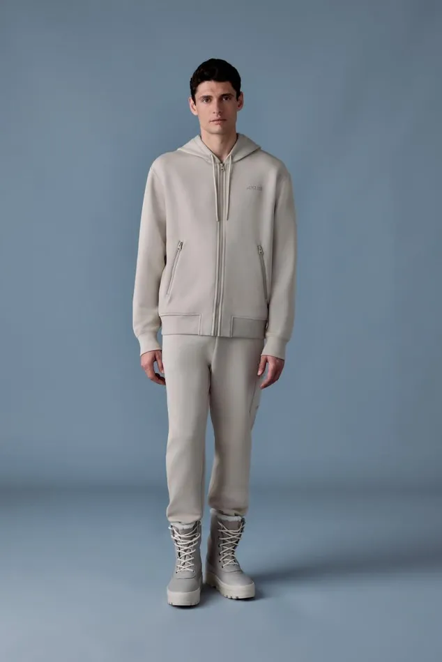 Hoodies and Tops Men Mackage KRYSTOS Doubleface Jersey Zipup Hoodie Camel Hoodies and Tops Men Mackage KRYSTOS Doubleface Jersey Zipup Hoodie Camel
