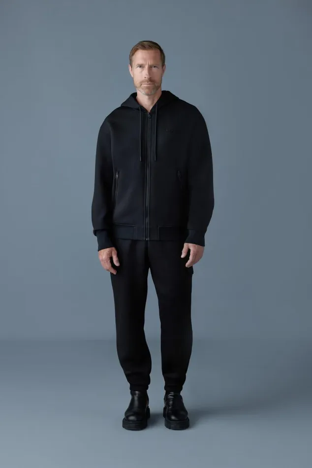Hoodies and Tops Men Mackage KRYSTOS Doubleface Jersey Zipup Hoodie Camel Hoodies and Tops Men Mackage KRYSTOS Doubleface Jersey Zipup Hoodie Camel