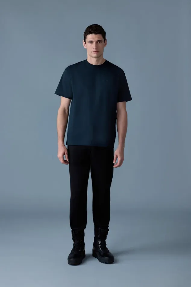 Hoodies and Tops Men Mackage TEER Teeshirt With Mackage Silicone Logo Navy Hoodies and Tops Men Mackage TEER Teeshirt With Mackage Silicone Logo Navy