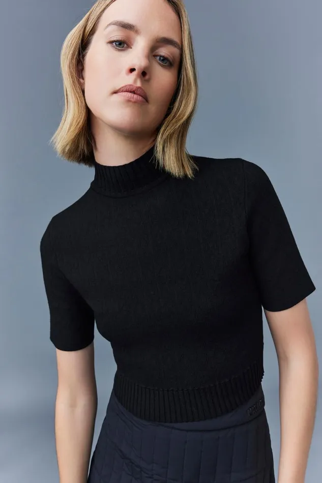 Hoodies and Tops Women Mackage CAIA Stretch Viscose Knit Top Cream Hoodies and Tops Women Mackage CAIA Stretch Viscose Knit Top Cream