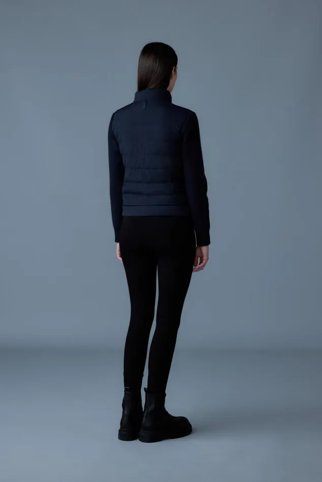 Hoodies and Tops Women Mackage OCEANECITY Light Down Mixedmedia Jacket Black