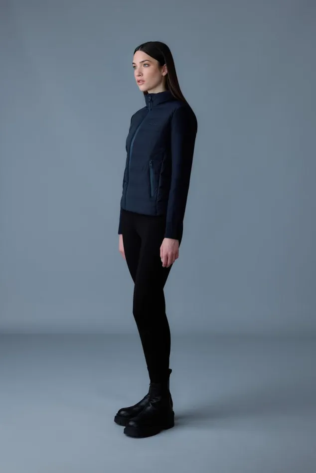 Hoodies and Tops Women Mackage OCEANECITY Light Down Mixedmedia Jacket Black