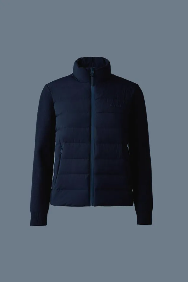 Hoodies and Tops Women Mackage OCEANECITY Light Down Mixedmedia Jacket Black