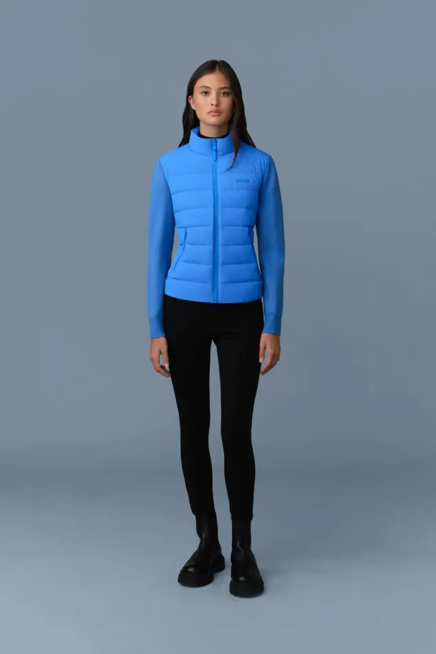 Hoodies and Tops Women Mackage OCEANECITY Light Down Mixedmedia Jacket Black