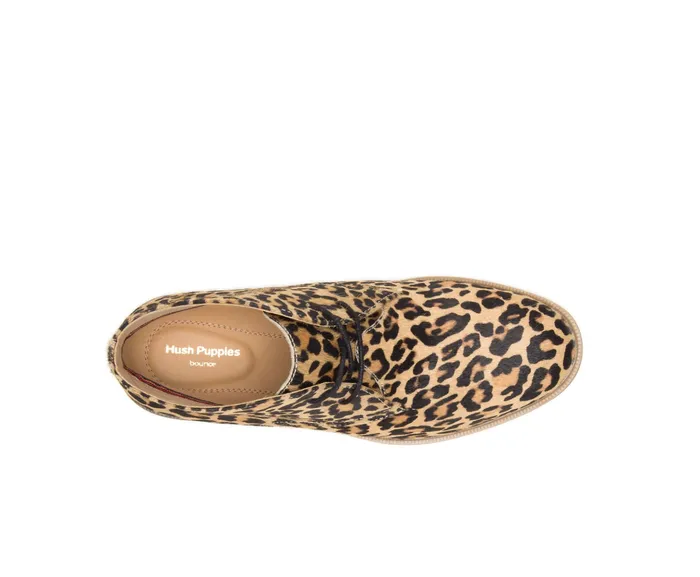 Hush Puppies Boots Women Bailey Chukka Boot Leopard Calf Hair