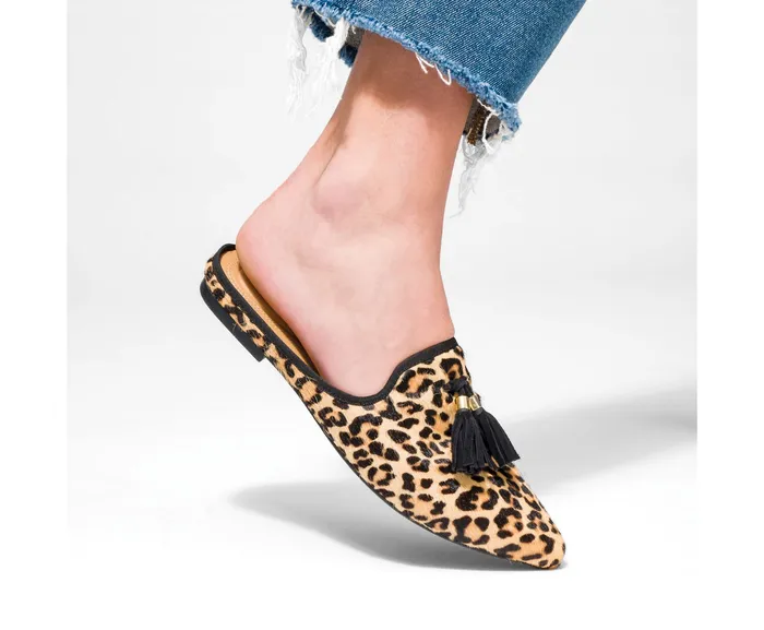 Hush Puppies Flats and SlipOns Women Sadie Tassel Mule Black Suede Hush Puppies Flats and SlipOns Women Sadie Tassel Mule Black Suede