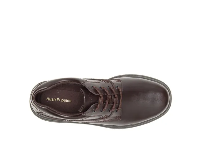 Hush Puppies Glen Dark Brown PullUp Leather Men Walking Shoes