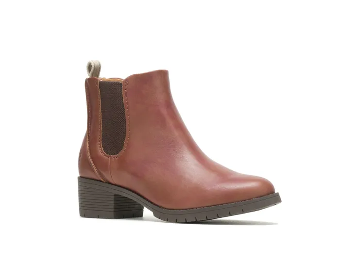 Hush Puppies Hadley Chelsea Boot Cognac Leather Women Boots