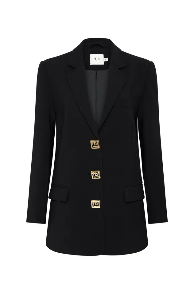Imperial Boyfriend Blazer Black Women Aje Blazers Jackets 038 Coats