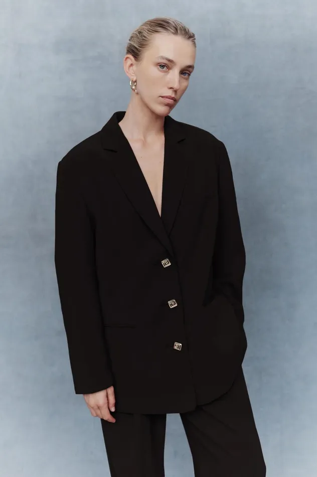 Imperial Boyfriend Blazer Black Women Aje Blazers Jackets 038 Coats