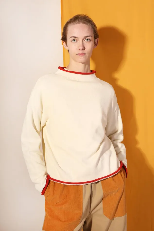 Ivo Knit Ecru Womens LF Markey Knitwear