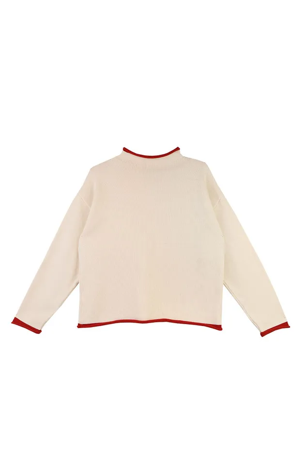 Ivo Knit Ecru Womens LF Markey Knitwear