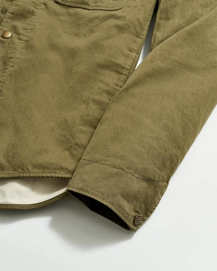 Jackets and Outerwear Men Billy Reid Leroy Shirt Jacket Moss Green