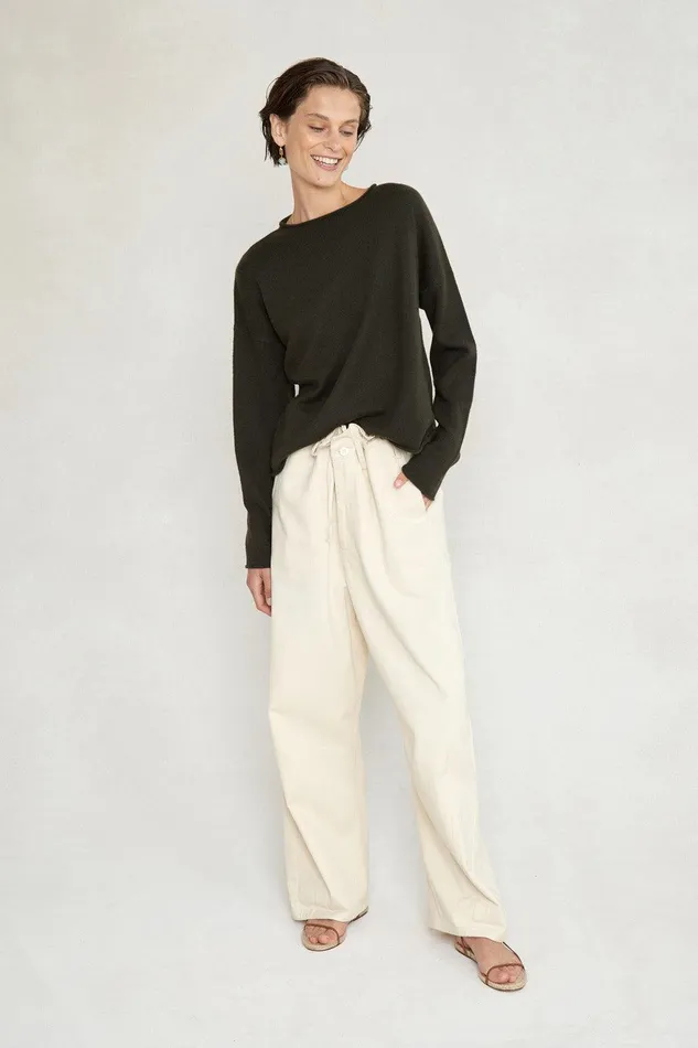 Jane Sweater Moss Women Chan Luu Knitwear
