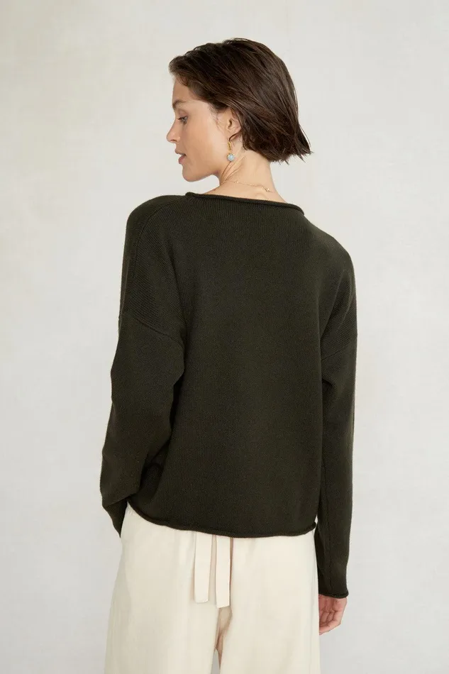 Jane Sweater Moss Women Chan Luu Knitwear
