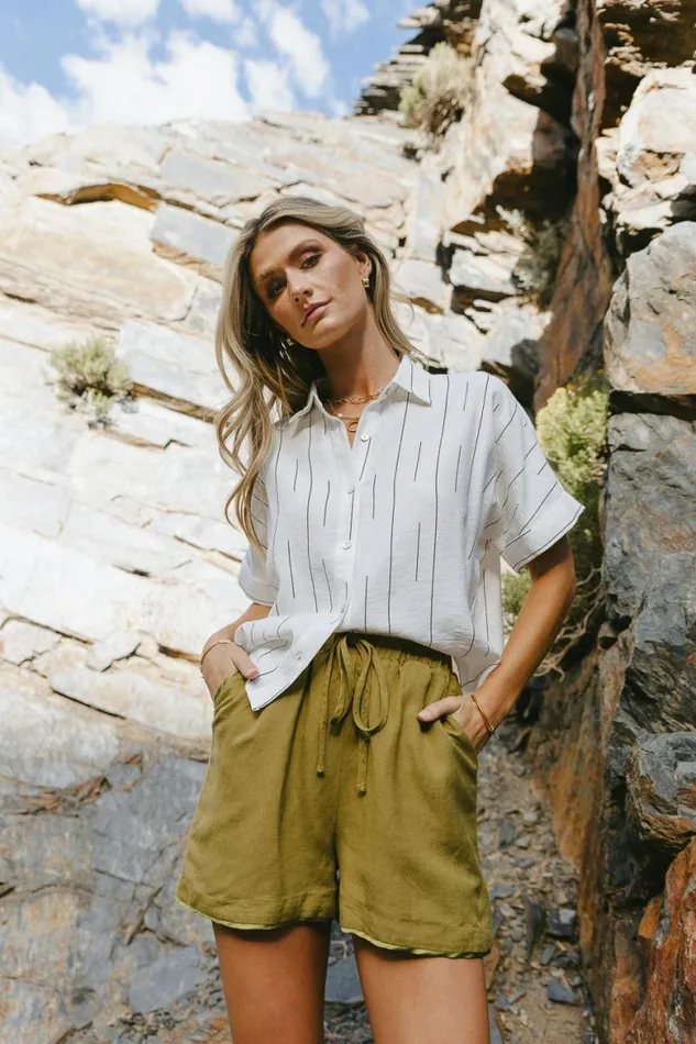 Jasmine Shorts In Green Green Women Bohme Sets