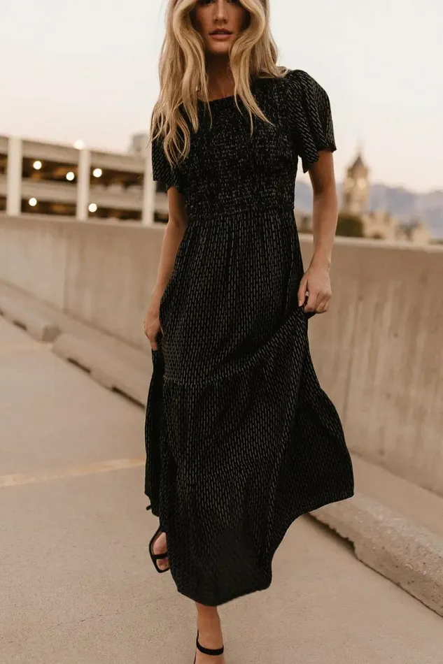 Jaycee Printed Dress Black Women Bohme Dresses