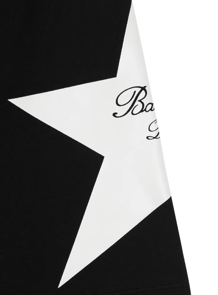 Jersey Signature Star Shorts Black Kids Balmain