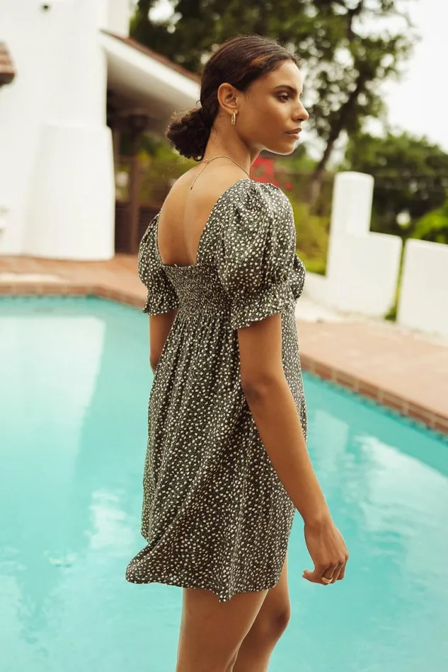 Jovie Floral Mini Dress Navy Women Bohme Dresses