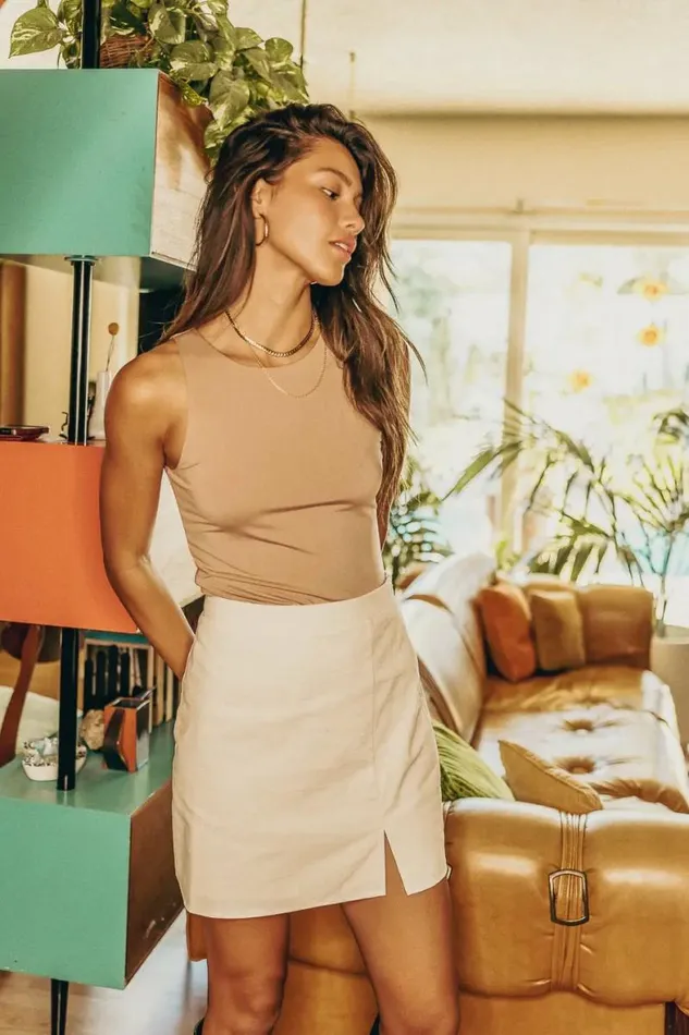 June Bodysuit In Mauve 8211 FINAL SALE Mauve Women Bohme Tops