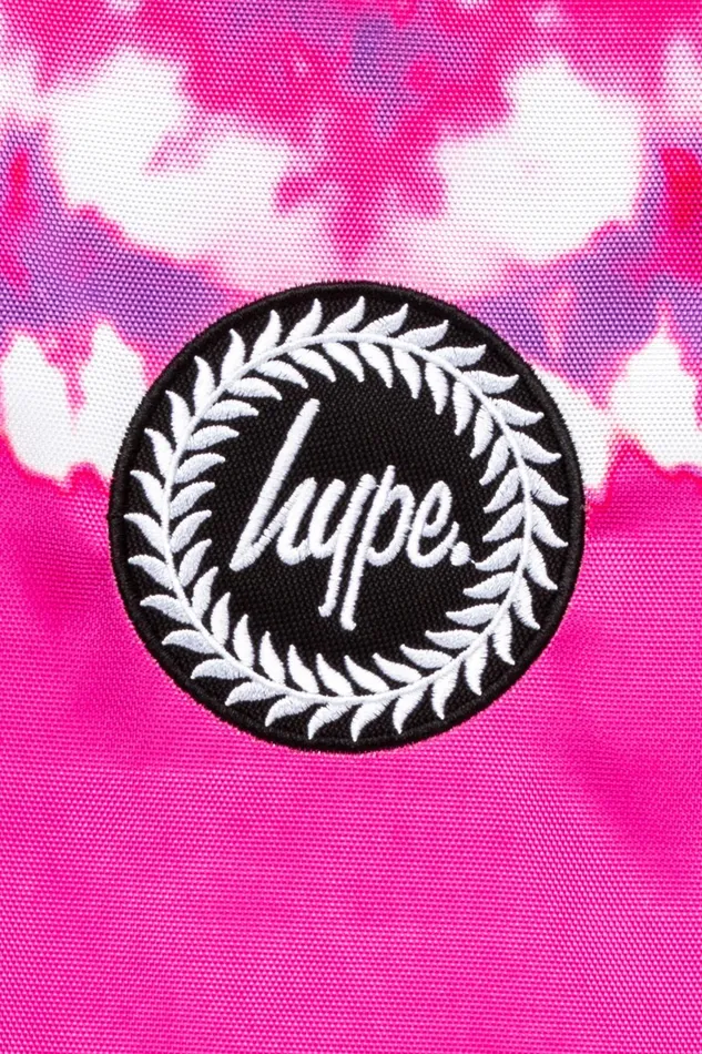 Just Hype Drawstring Bags Hype Pink Heart Hippy Tie Dye Drawstring Bag