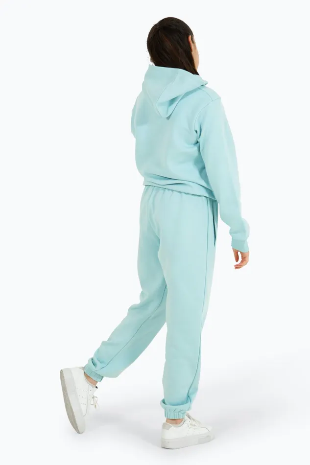 Just Hype Joggers Hype Girls Light Blue Script Joggers