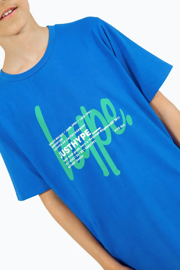 Just Hype TShirts and Vests Hype Boys Blue Double TShirt