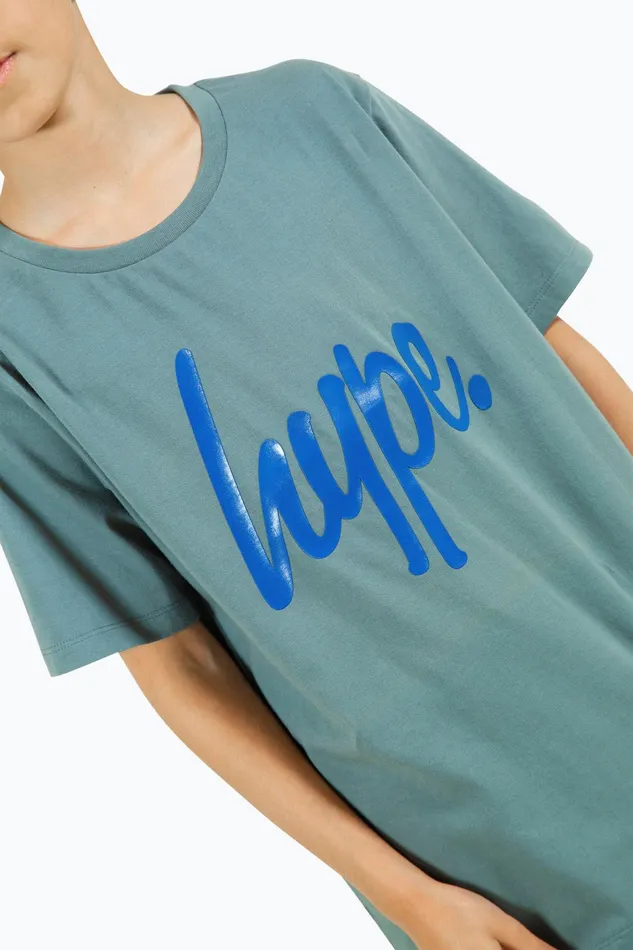 Just Hype TShirts and Vests Hype Boys Grey Script TShirt