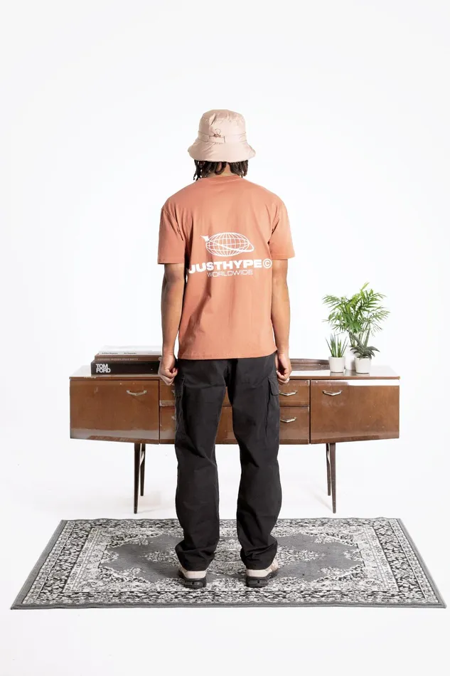 Just Hype TShirts Hype Adults Brown Worldwide TShirt