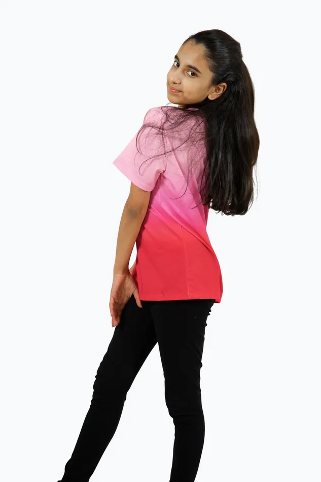 Just Hype TShirts Hype Girls Pink Fade TShirt