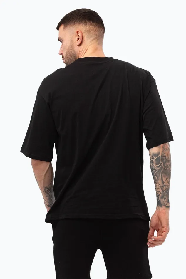 Just Hype TShirts Justhype Mens Black Leaders TShirt