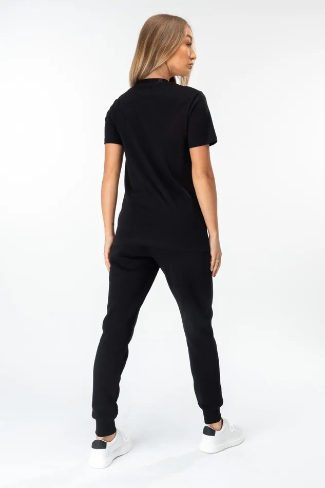Just Hype Tops and TShirts Hype Black Scribble Women039S TShirt