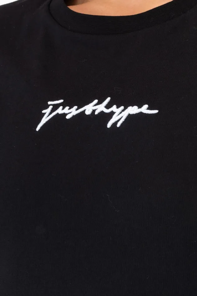 Just Hype Tops and TShirts Hype Black Scribble Women039S TShirt