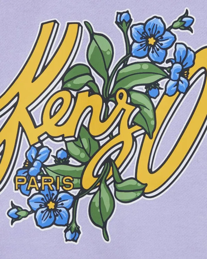 Kids 039Blue Jungle039 Cotton Sweatshirt Wisteria Kenzo Tshirts And Sweatshirts