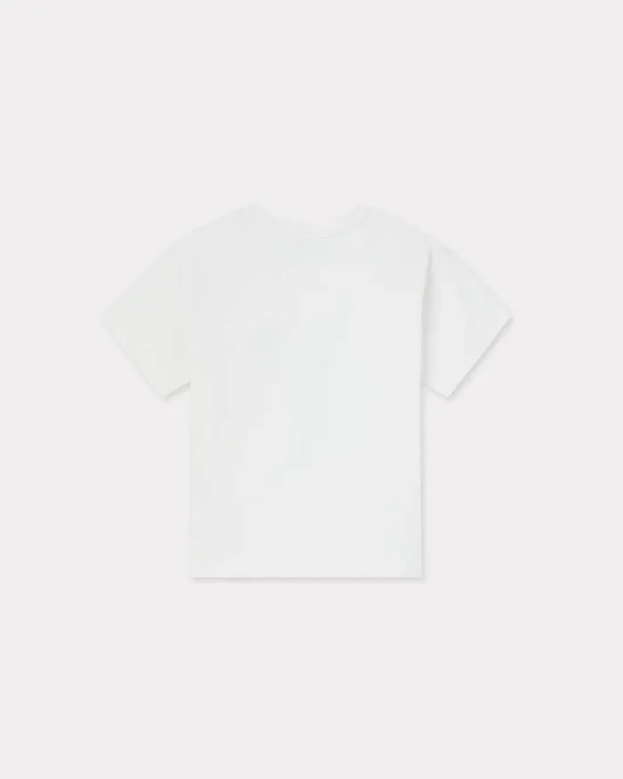 Kids 039Blue Jungle039 Cotton Tshirt Blush Kenzo Tshirts And Sweatshirts
