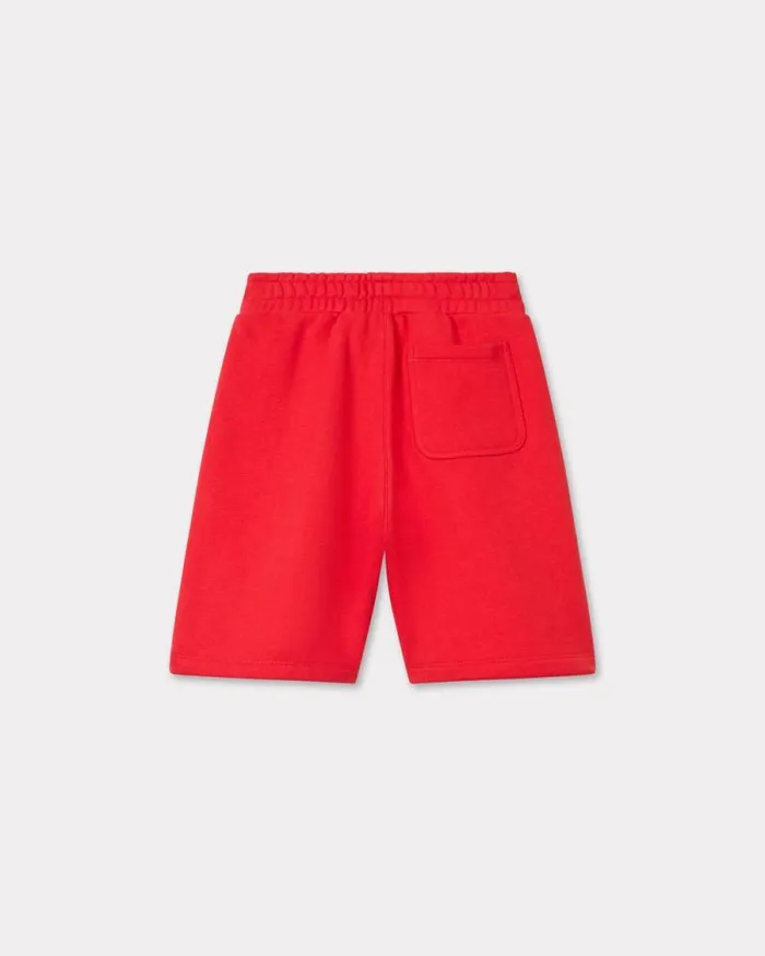 Kids 039Lunar New Year039 Short In Cotton Deep Orange Kenzo Pants And Shorts