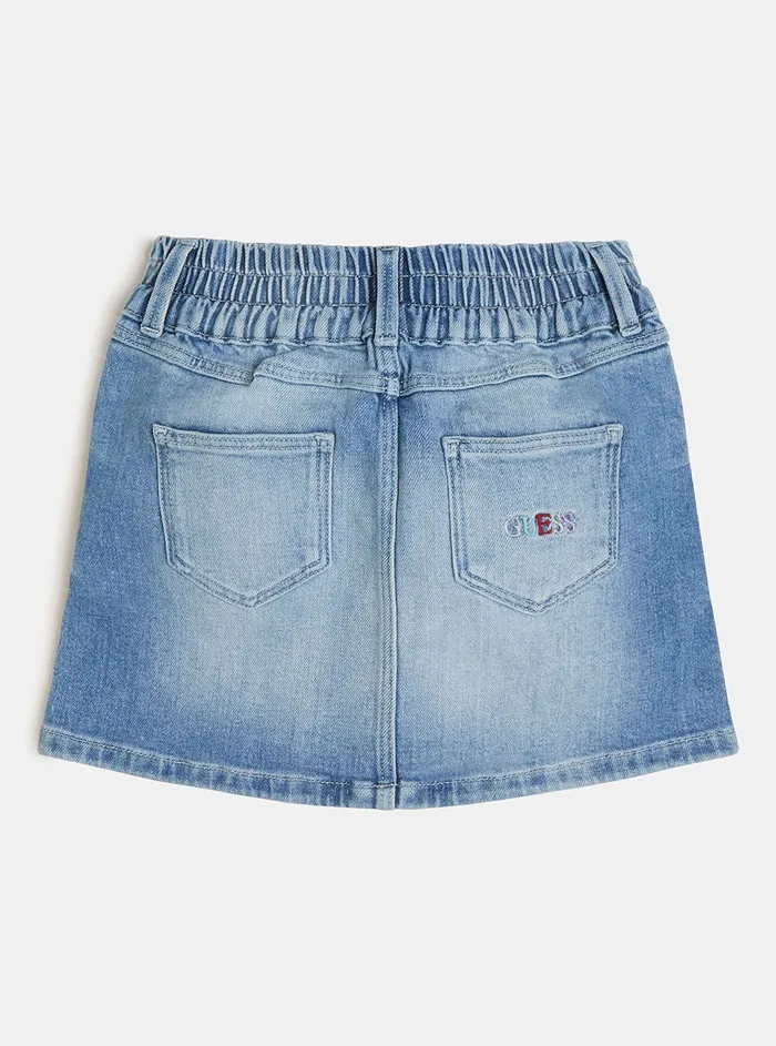 Kids Big Girl GUESS Waterlily Wash Denim Skirt 716 Kids Big Girl GUESS Waterlily Wash Denim Skirt 716