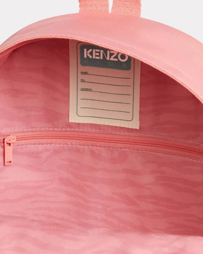 Kids Canvas Backpack Dark Rose Kenzo Shoes And Accessories