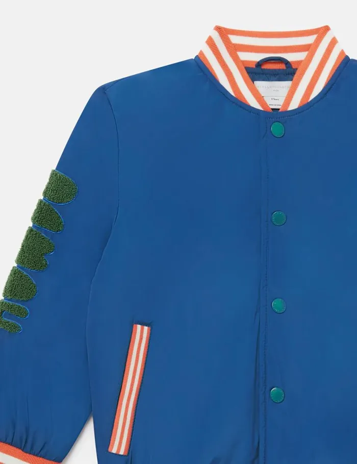 Kids Cosmic Cowboy Bomber Jacket Airforce Blue Stella McCartney Outerwear Kids Cosmic Cowboy Bomber Jacket Airforce Blue Stella McCartney Outerwear