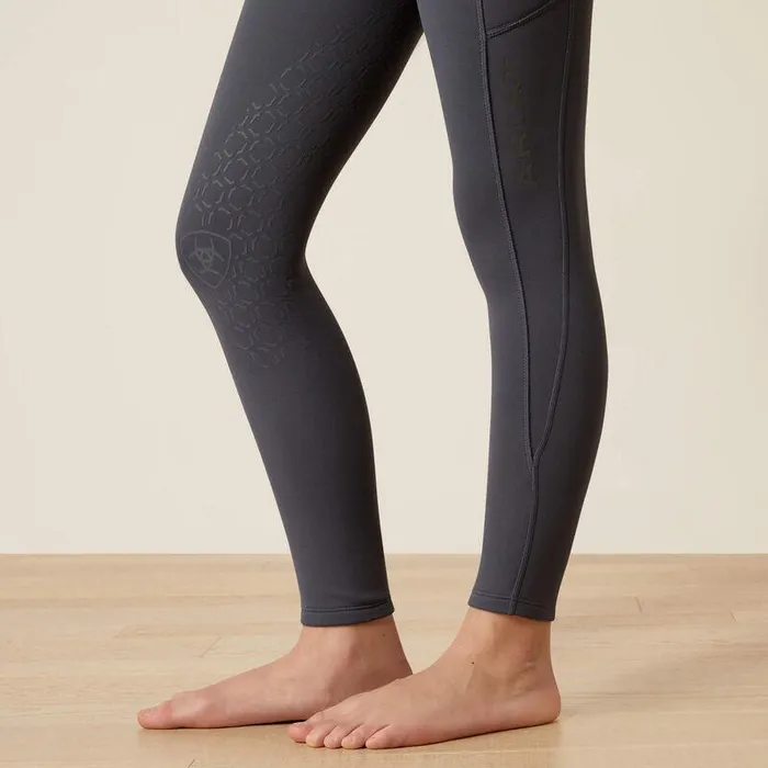 Kids English Riding Clothing Ariat Venture Thermal Half Grip Tight Ombre Blue Kids English Riding Clothing Ariat Venture Thermal Half Grip Tight Ombre Blue