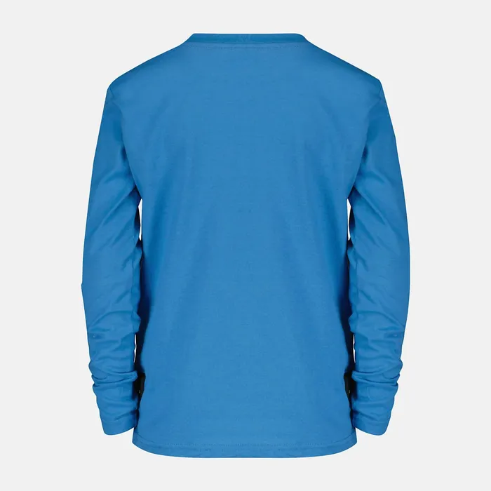 Kids Essential Core Long Sleeve Logo Tee Sky Blue New Balance Tops