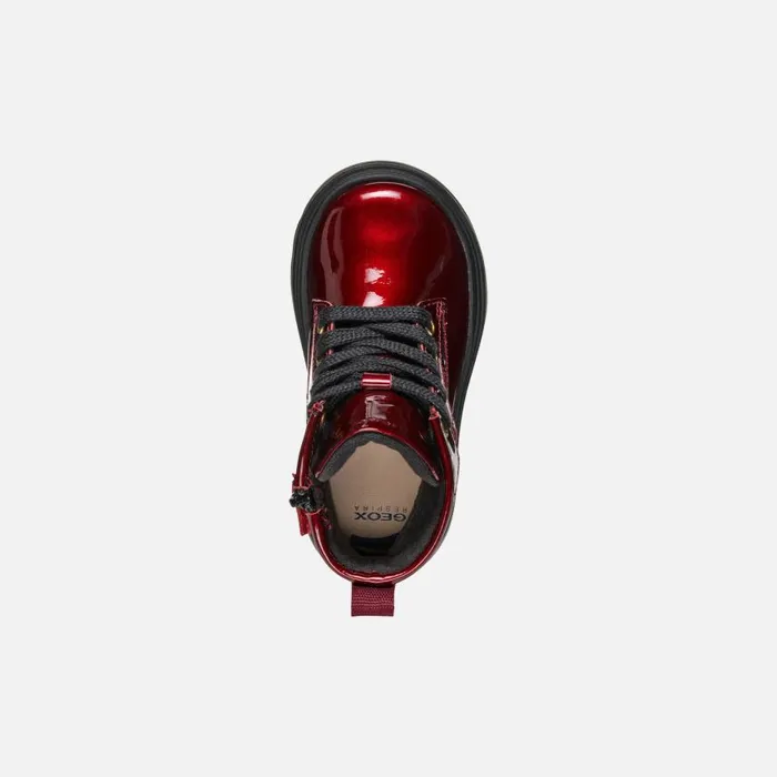 Kids Geox Ankle Boots KIDDARTAH TODDLER GIRL Dark Burgundy Mid Calf Boots Dark Burgundy